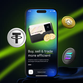 Veydrunet handelsplatform-interface weergegeven op een mobiel apparaat